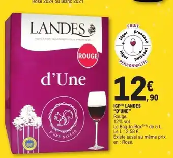 E.Leclerc D'UNE Igp landes offre