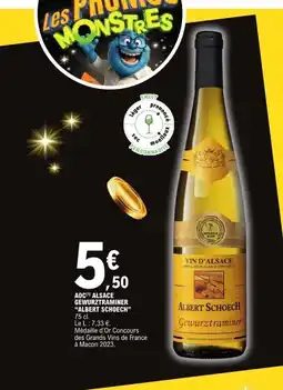 E.Leclerc ALBERT SCHOECH Aoc alsace gewurztraminer offre