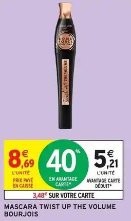Intermarché Hyper Mascara twist up the volume bourjois offre