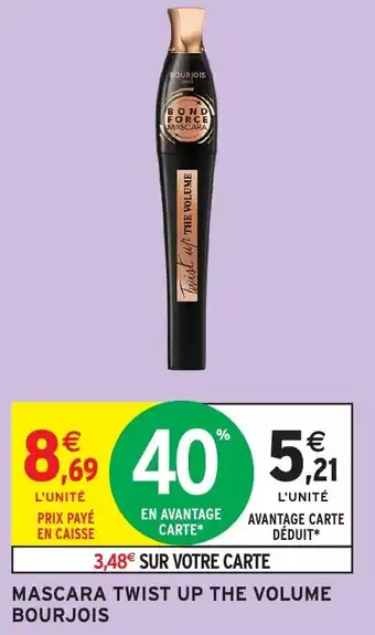 Intermarché Hyper Mascara twist up the volume bourjois offre