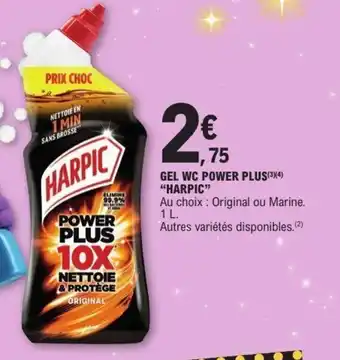 E.Leclerc HARPIC Gel wc power plus offre
