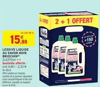 Intermarché Hyper Lessive liquide au savon noir briochin offre