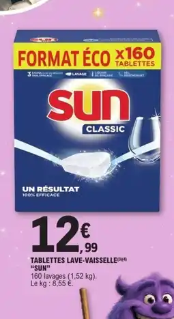 E.Leclerc SUN Tablettes lave-vaisselle offre
