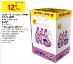 Intermarché Hyper Lessive liquide rosir de plaisir x42 lavages omo offre