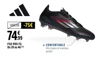Intersport F50 pro fg du 39 au 46 offre