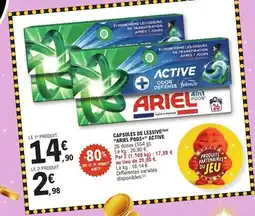 E.Leclerc ARIEL PODS+ Capsules de lessive active offre
