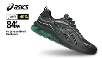 Intersport Gel quantum 180 viii du 40 au 45 offre