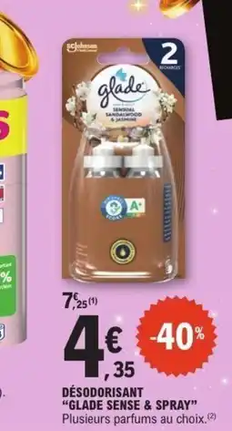 E.Leclerc GLADE SENSE & SPRAY Désodorisant offre