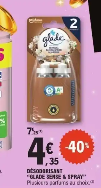 E.Leclerc GLADE SENSE & SPRAY Désodorisant offre