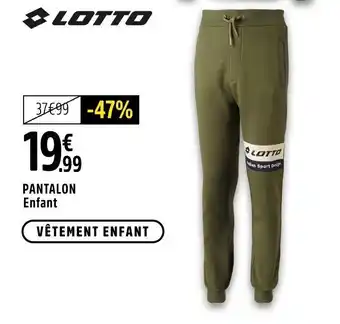 Intersport Pantalon enfant offre