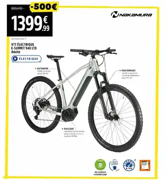 Vtt électrique e-summit 940 ltd adulte