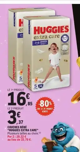 E.Leclerc HUGGIES EXTRA CARE Couches bébé offre