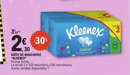 E.Leclerc KLEENEX Boîte de mouchoirs offre