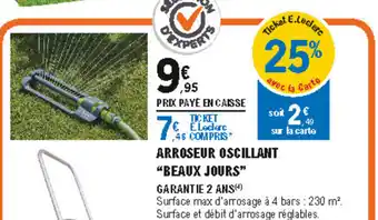 E.Leclerc Brico Arroseur oscillant beaux jours offre