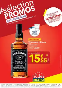 METRO JACK DANIEL'S Tennessee whiskey offre
