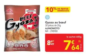 METRO AJINOMOTO Gyoza au bœuf offre