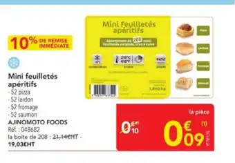 METRO AJINOMOTO FOODS Mini feuilletés apéritifs offre
