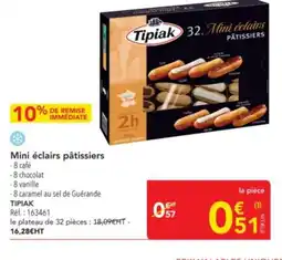 METRO TIPIAK Mini éclairs pâtissiers offre