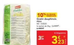 METRO PEKA Gratin dauphinois offre