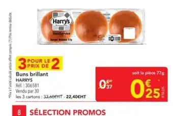 METRO HARRYS Buns brillant offre