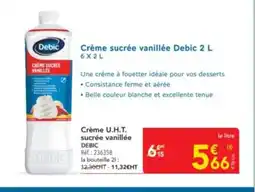 METRO DEBIC Crème sucrée vanillée offre