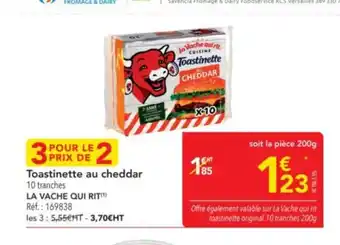 METRO LA VACHE QUI RIT Toastinette au cheddar offre