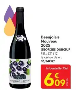 METRO GEORGES DUBŒUF Beaujolais Nouveau 2025 offre