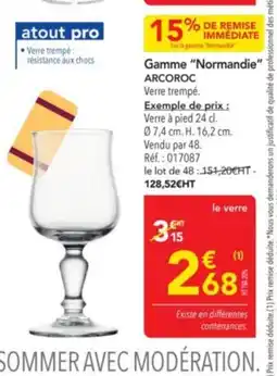 METRO ARCOROC Gamme Normandie offre