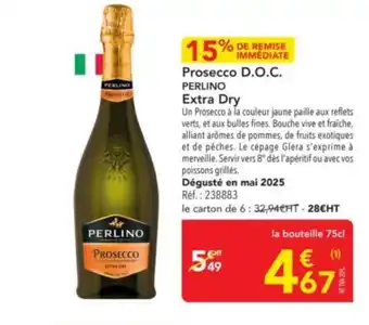 METRO PERLINO Prosecco D.O.C. Extra Dry offre