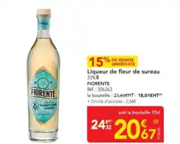 METRO FIORENTE Liqueur de fleur de sureau offre