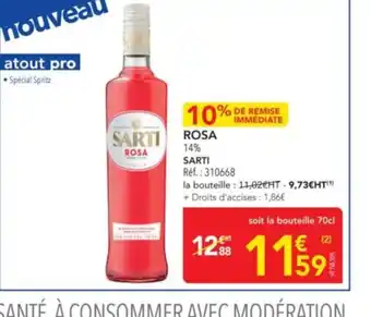 METRO SARTI ROSA offre