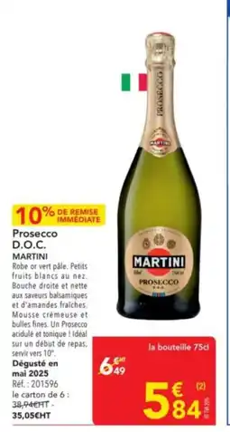 METRO MARTINI Prosecco offre