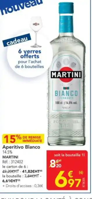 METRO MARTINI Aperitivo Blanco offre