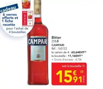 METRO CAMPARI Bitter offre