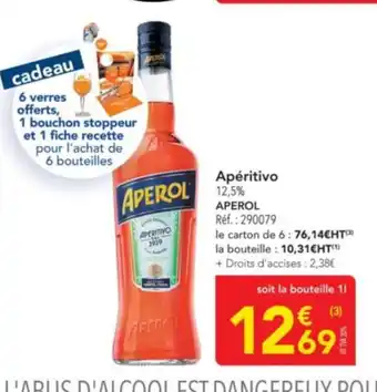 METRO APEROL Apéritivo offre