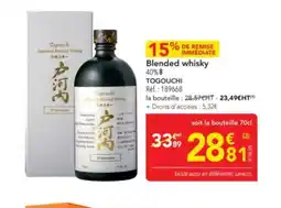 METRO TOGOUCHI Blended whisky offre