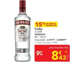 METRO SMIRNOFF Vodka offre