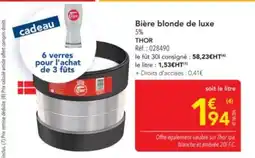 METRO THOR Bière blonde de luxe 5% offre