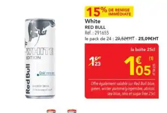 METRO RED BULL White offre
