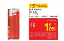 METRO RED BULL Red Edition offre