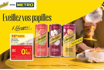 METRO SCHWEPPES Agrumes offre