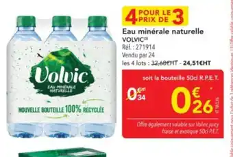 METRO VOLVIC Eau minérale naturelle offre