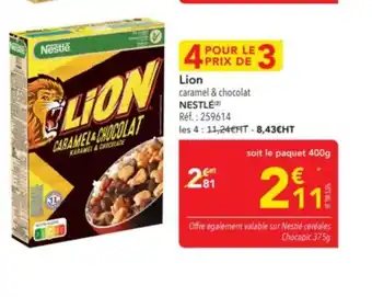 METRO NESTLÉ Lion offre
