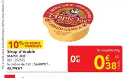 METRO MAPLE JOE Sirop d'érable offre