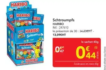 METRO HARIBO Schtroumpfs offre