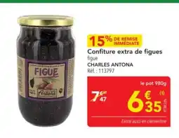 METRO CHARLES ANTONA Confiture extra de figues offre