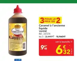 METRO VAHINÉ Caramel à l'ancienne liquide offre