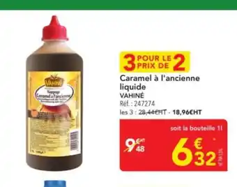 METRO VAHINÉ Caramel à l'ancienne liquide offre