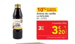 METRO LA PATELIÈRE Arôme de vanille offre