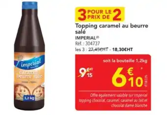 METRO IMPERIAL Topping caramel au beurre salé offre